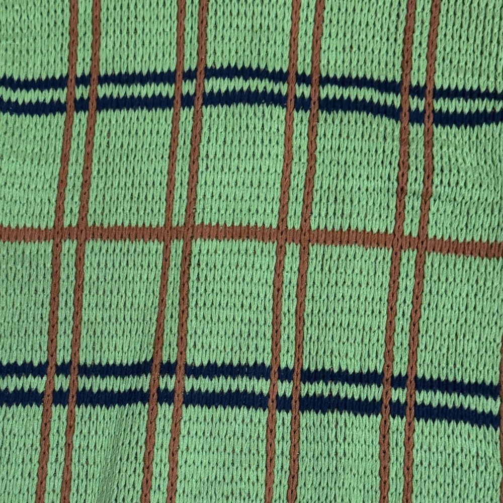 Anthropologie Callahan Green and Brown Plaid Knit Cardigan - Picture 8 of 10